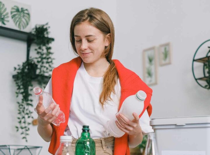 Riciclo bottiglei di plastica